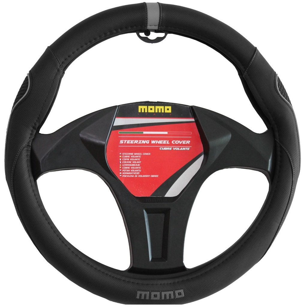 CUBRE VOLANTE NEGRO/GRIS