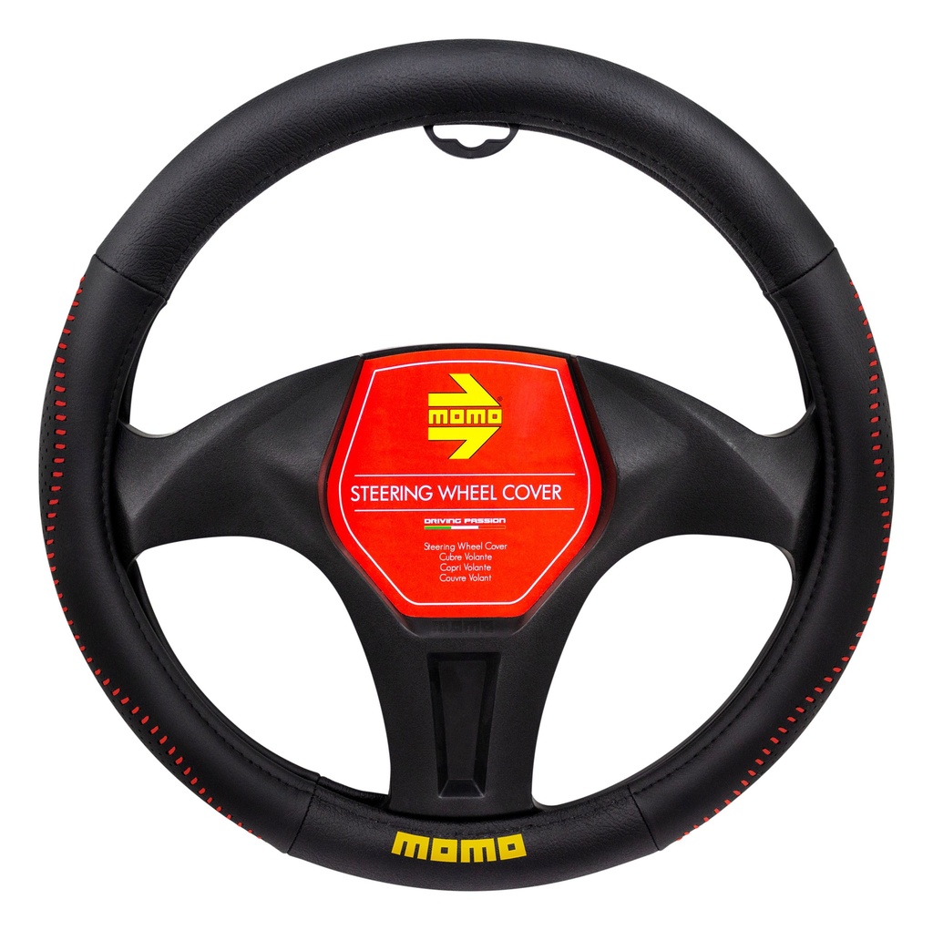 CUBRE VOLANTE NEGRO/ROJO