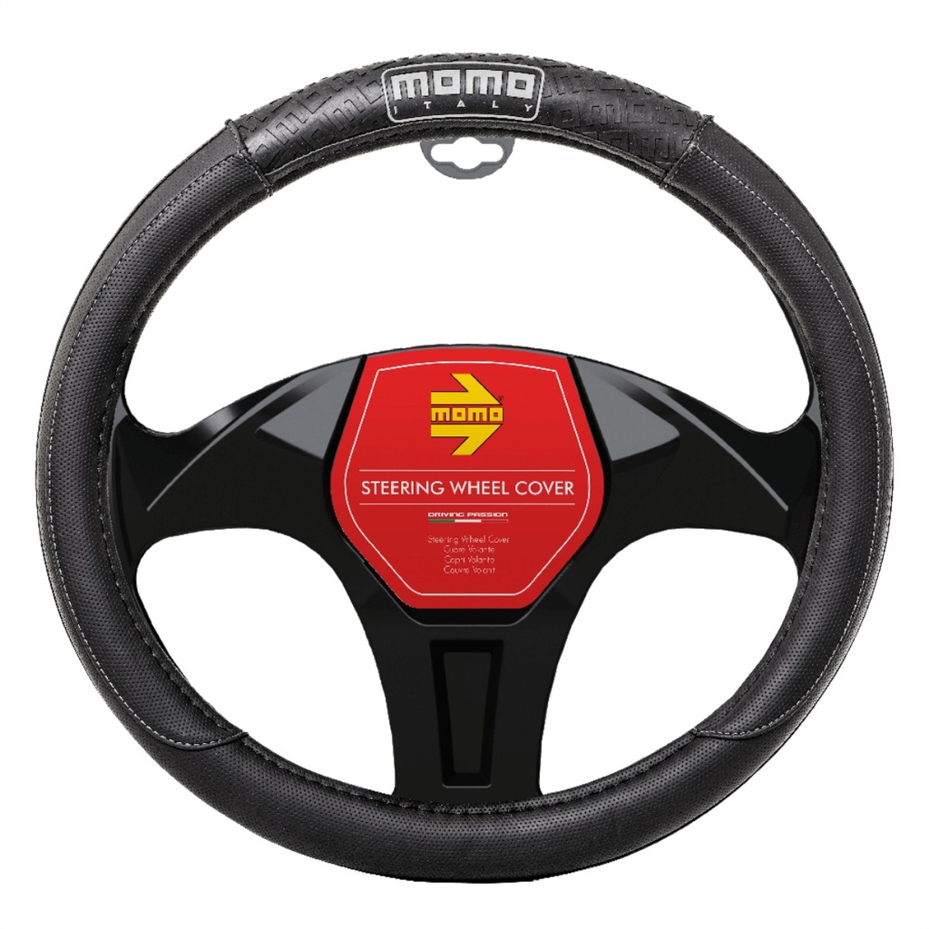 CUBRE VOLANTE UNIVERSAL NEGRO/GRIS