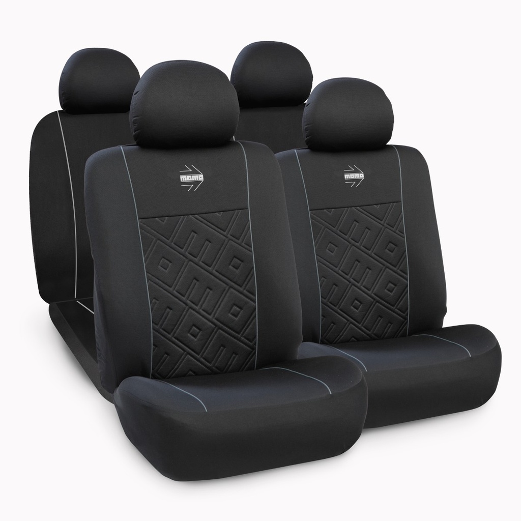 FUNDAS CUBRE ASIENTO NEGRO/GRIS