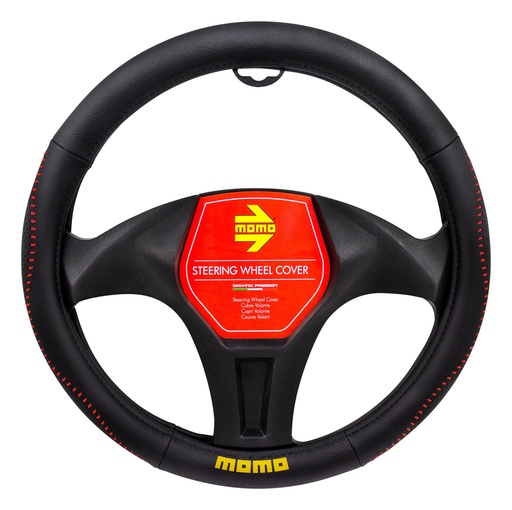 [SWC018BR] CUBRE VOLANTE NEGRO/ROJO