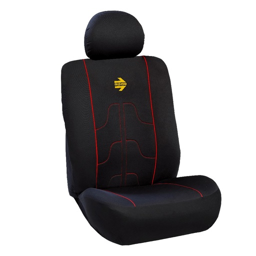 [MMPSCF21BR] FUNDAS CUBRE ASIENTO NEGRO/ROJO
